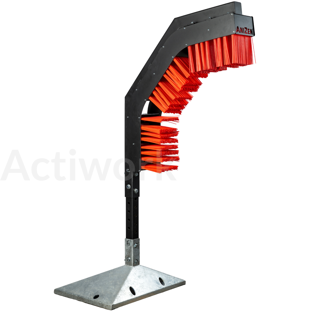AniZen C-shaped animal brush on stand